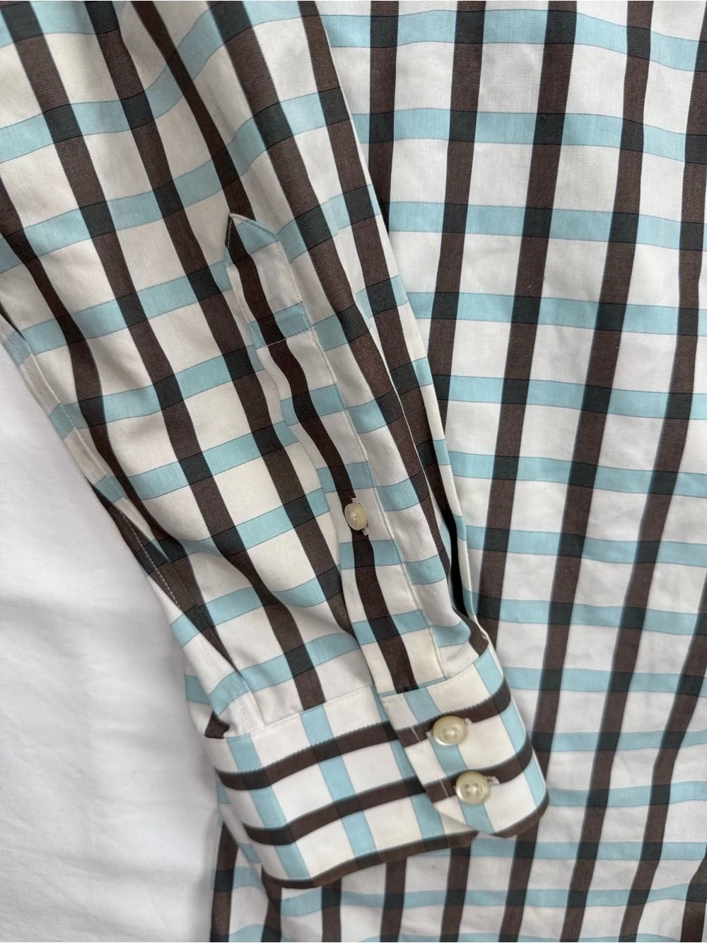 Banana Republic 100% Cotton Plaid Dress Shirt